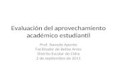 Evaluación del aprovechamiento académico estudiantil