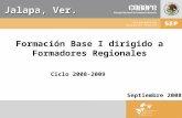 Formación Base I Regionales Veracruz