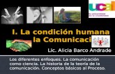 La Comunicacion Humana. Conceptos básicos al Procesos de la Comunicación