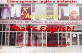 Parte 2: Información sobre el programa That's English! en La Rioja