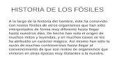 HISTORIA DE LOS FÓSILES