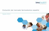 Evolución del Mercado Farmacéutico Español. Agosto 2013 IMS Health