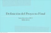 Proyecto Final Intro HCI MMI 2012