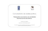 "Desarrollo económico en el Estado Plurinacional de Bolivia"