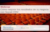 Social CRM. Ms resultados para su negocio (webinar)