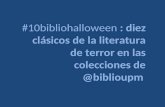 clásicos literatura terror en Biblioteca UPM - #10bibliohalloween 2012