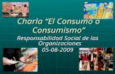 El Consumo o Consumismo - Resp. Soc. de las Organizaciones - ULADECH Talara