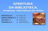 Apertura Biblioteca 2010/2011