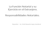3. La Función Notarial y su Ejercicio en el Extranjero (1)