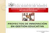 Proyecto de Innovacion en Getion Educativa