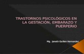 TRASTORNOS PSICOLÓGICOS EN LA GESTACIÓN, EMBARAZO Y