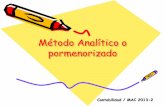 4.1 Metodo Analitico o Pormenorizado