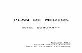 Plan de Medios Hotel Europa