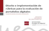 Diseño e implementación de rúbricas para la evaluación de portafolios digitales
