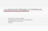 La educación bilingüe en Andalucía.