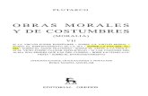 Tomo Vii - Obras Morales y de Costumbres - Plutarco - Sobre La Paz Del Alma