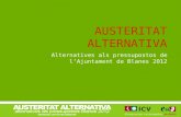 Alternatives als Pressupostos Blanes 2012 - ICV-EUiA Blanes