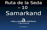 Ruta De La Seda – 10  Samarkanda   Rev. 1