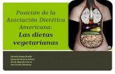 Posición de la asociación dietética americana en las dietas vegetarianas.