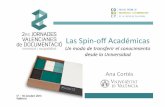 Las spin-off académicas: un modo de transferir el conocimiento desde la universidad
