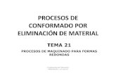 TEMA 21 Procesos de Maquinado Para Formas Redondas