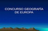 Concurso geografía de europa