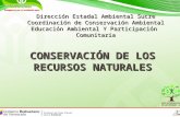 Conservación de los recursos naturales