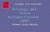 Entrega Texto 2009