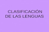 Clasificación de lenguas
