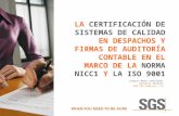 Certificacion de un sistema de calidad ISO y NICC1