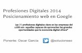 Las nuevas profesiones digitales y el posicionamiento web en Google