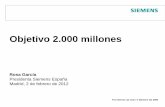 Presentación de Rosa García, CEO Siemens España: Objetivo 2000 millones