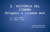 Hª Cinema Origens i Cinema mut