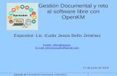 #Aprender3C - Gestión Documental y reto al software libre con OpenKM