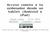 Acceso remoto a tu ordenador desde un tablet Android o iPad #productividad #iPadProED #TabletProED #iPadProLK