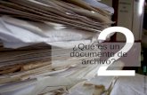 ¿Qué es un documento de archivo?