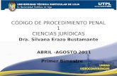 CODIGO DE PROCEDIMIENTO PENAL I (I Bimestre Abril Agosto 2011)