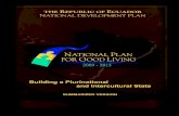 Plan Nacional para el Buen Vivir (inglés)