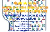 AP - ADMINISTRACION DE LAS RESTRICCIONES (TOC)