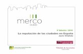 "La reputación de las ciudades en España"