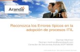 Memorias Webcast Reconozca los Errores típicos en la adopción de procesos ITIL