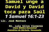 CONF. 1 SAMUEL 16:1-23 (1 S. No. 16) SAMUEL UNGE A DAVID Y DAVID TOCA PARA SAUL