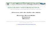 Sintesis informativa 05 07 2012