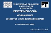 EpistemologíA Generalidades Y Definiciones Esenciales