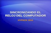 SINCRONIZANDO EL RELOJ DEL COMPUTADOR HYPACK 2013.