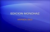 EDICION MONOHAZ HYPACK 2013. Flujo de Datos Lee: Lee: Archivos Datos Brutos Archivos Formato ALL viejo Archivos Formato ALL2 HSX (registros EC1 Multihaz)