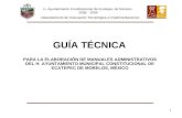 GUÍA TÉCNICA PARA LA ELABORACIÓN DE MANUALES ADMINISTRATIVOS DEL H. AYUNTAMIENTO MUNICIPAL CONSTITUCIONAL DE ECATEPEC DE MORELOS, MÉXICO H. Ayuntamiento.
