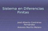 Sistema en Diferencias Finitas José Alberto Contreras Fernández Antonio Murillo Melero.