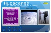 Huracanes Conocer lo que es un Huracán Aprender como se forman los huracanes. Aprender las categorÍas en que se clasifican los Huracanes Conocer los daños.