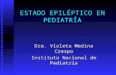 ESTADO EPILÉPTICO EN PEDIATRÍA Dra. Violeta Medina Crespo Instituto Nacional de Pediatría.